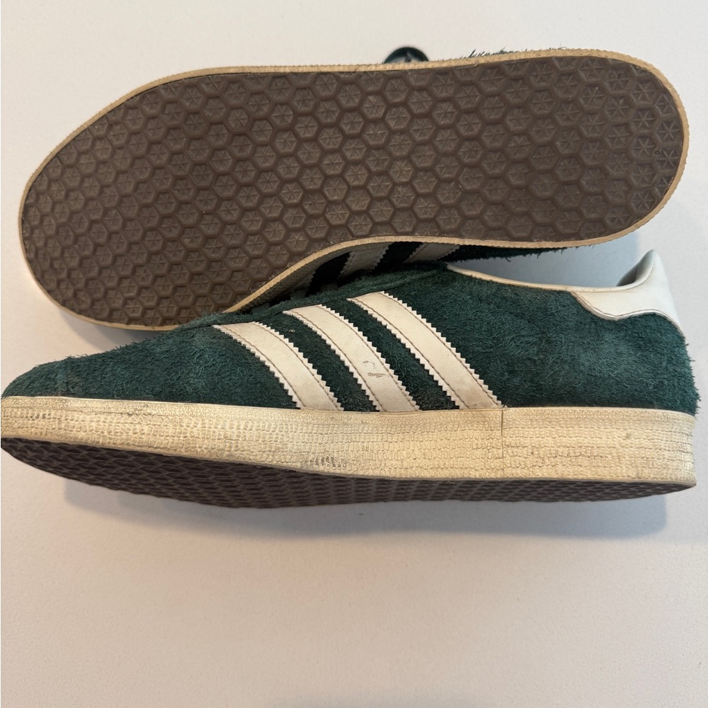 ADIDAS Gazelle Suede Forest Green and White Sneakers - Picture 5 of 5